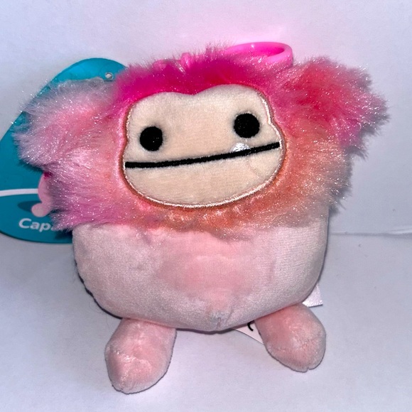 CAPARINNE 🐾 Pink Big Foot Squishmallow Clip Original Squishmallows ☆》NWT《☆ - Picture 1 of 6
